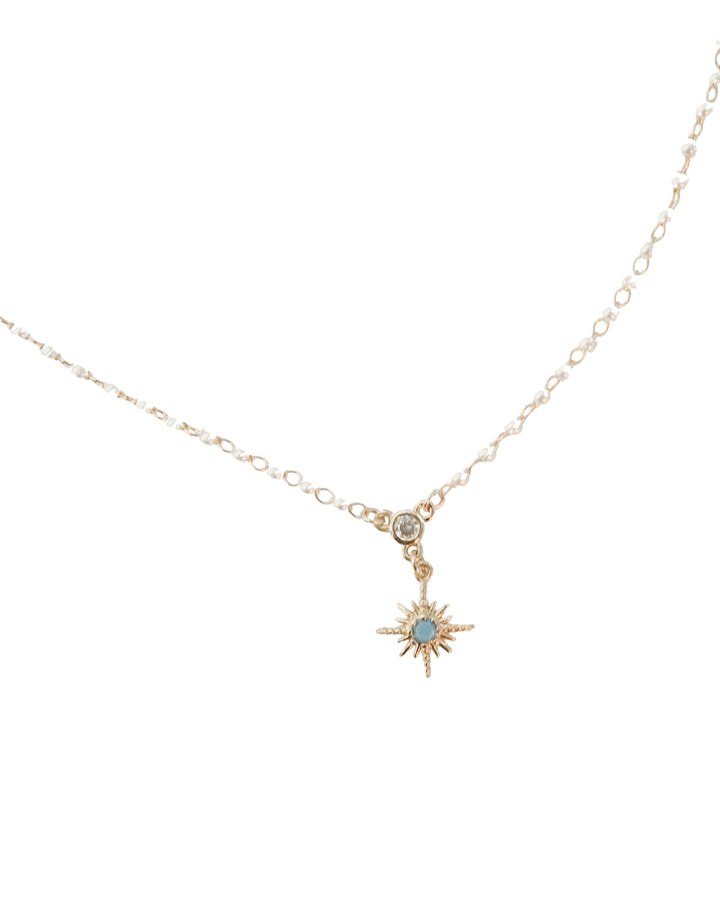 PEARL & POLAR STAR ANKLET